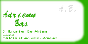 adrienn bas business card